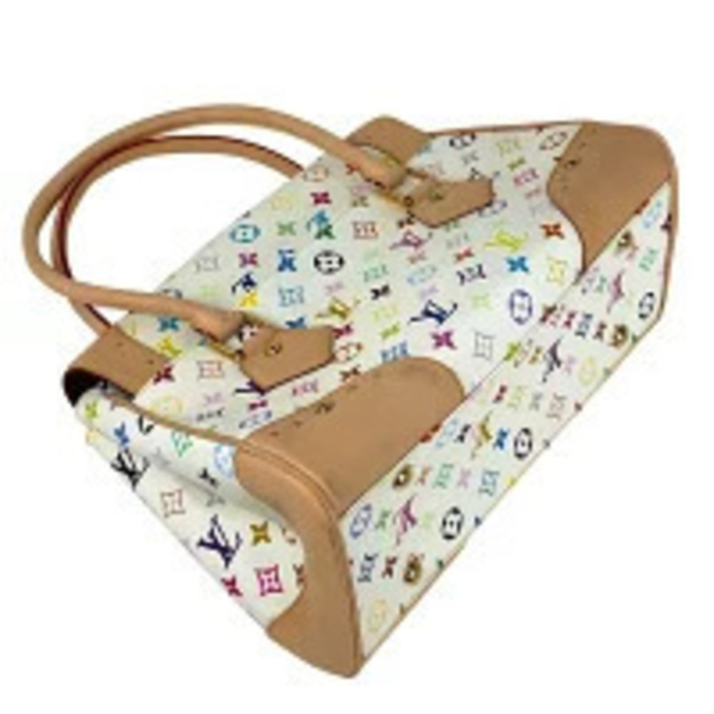 Louis Vuitton White Beverly Blanc handbag Monogram Multicolor White